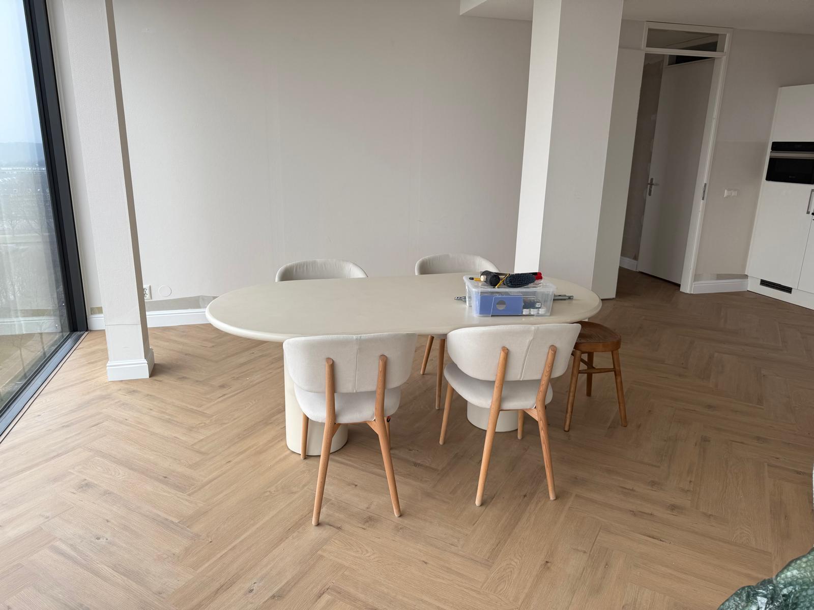 Herringbone floor laid by Hab Klusjesman in The Hague